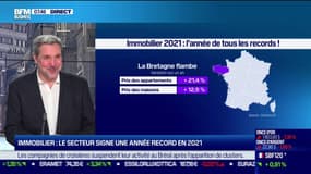 Immobilier: le secteur signe une année record en 2021