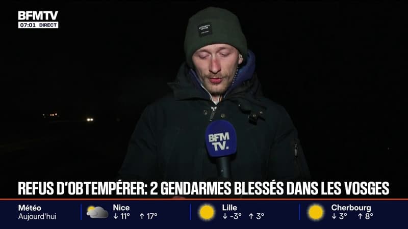 Refus d’obtempérer: deux gendarmes ont été blessés dans les Vosges, l'auteur en fuite