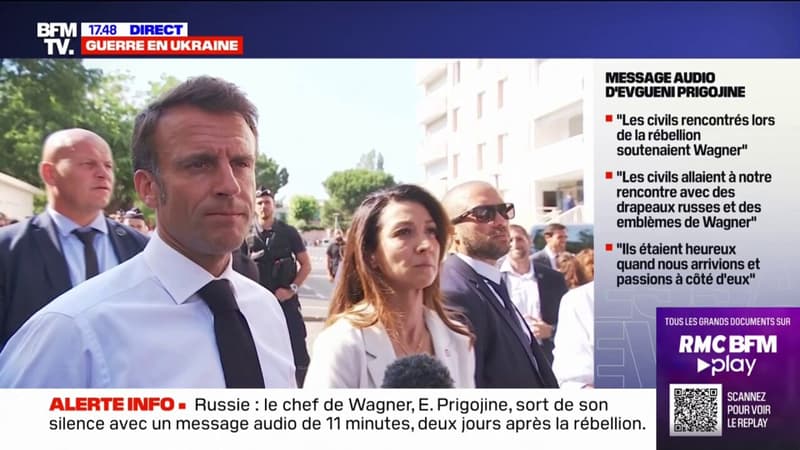 Wagner/Russie: pour Emmanuel Macron, la situation 