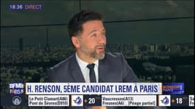 Municipales à Paris: Hugues Renson explique vouloir être candidat car "ceux qui sont déjà positionnés" ne répondent pas correctement aux "enjeux" auxquels Paris doit faire face"