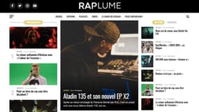 Capture d'écran du site de Raplume.