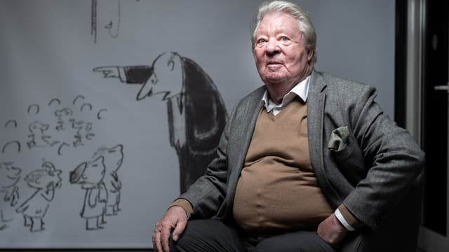 Le dessinateur français Jean-Jacques Sempé