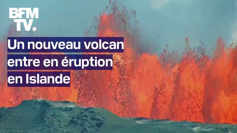 Un nouveau volcan entre en éruption en Islande