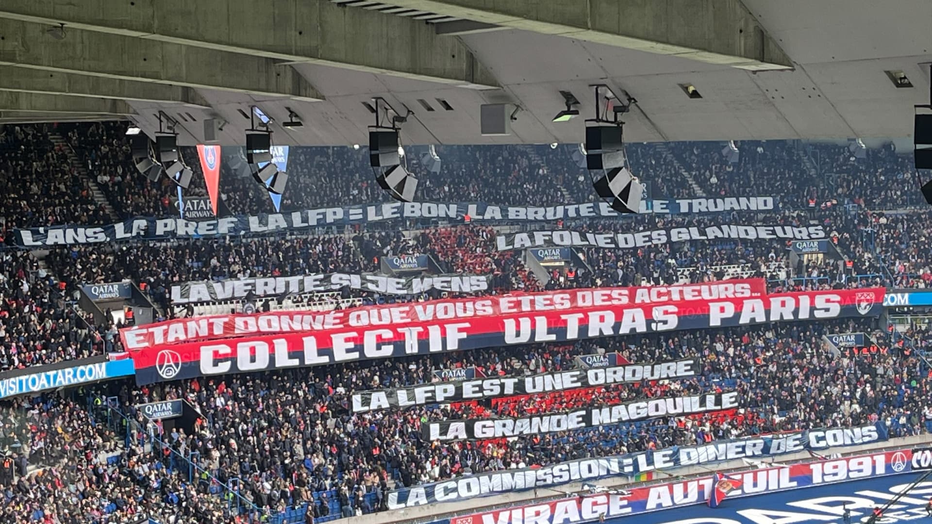 Les ultras parisiens ont un message cinglant pour les instances