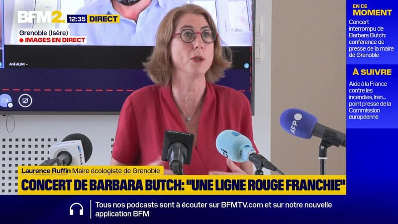 Concert interrompu de Barbara Butch: "LFI est dans l'opposition", insiste la maire écologiste de Grenoble, Laurence Ruffin