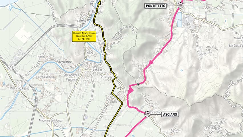 Parcours de la 2e étape du Tour d'Italie 2025