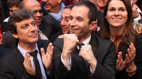 David Assouline, Benoit Hamon et Aurelie Filippetti