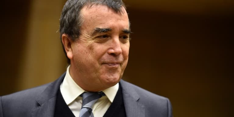 Arnaud Lagardère, PDG du groupe Lagardère, le 17 février 2022 à Paris