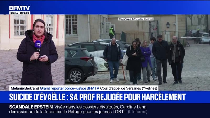 Suicide d'Evaëlle: "On voit bien la froideur dans laquelle elle est", a déclaré la mère de la victime, au jugement de la professeure