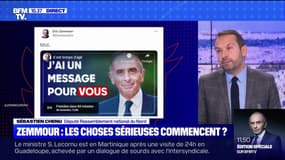 Candidature de Zemmour: pour Sébastien Chenu (RN), "cette annonce est faite pour colmater les brèches"