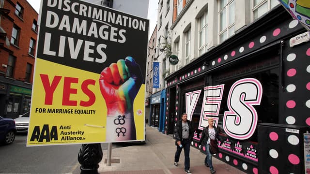 Le "oui" l'emporterait largement lors du référendum sur la mariage pour tous en Irlande.