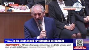 "L'amour de la France et de la République": François Bayrou rend hommage à Jean-Louis Debré
