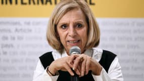 La présidente d'Amnesty International, Geneviève Garrigos, le 23 février 2016. 