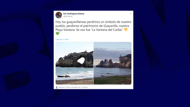 La "fenêtre" de la playa ventana a disparu ce lundi