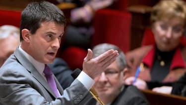 Manuel Valls s'exprimait devant des élus de la majorité PS.