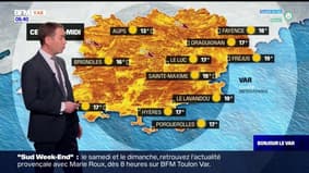 Météo Var: un très beau vendredi ensoleillé mais des températures de plus en plus fraîches, 13°C à Aups et 17°C à Toulon