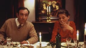 L'acteur Gérard Chaillou, aux côtés de Caroline Brunner, dans le court-métrage "Alias", réalisé en 1998 par Marina De Van.