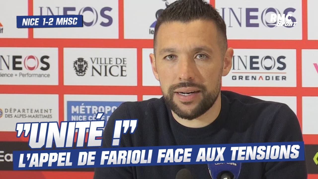 Brèves Actus: Nice 1-2 Montpellier : Face aux tensions, coach Farioli en appelle à l'unité thumbnail