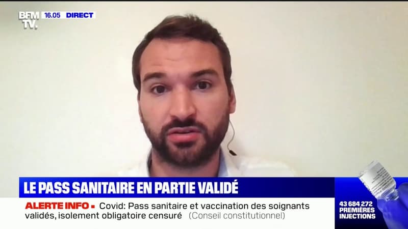 Ugo Bernalicis sur le pass sanitaire: "Je suis déçu de la décision du Conseil constitutionnel"