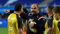 Patrice Collazo l'entraîneur de Toulon donne des instructions lors du match de Top 14 entre l'ASM Clermont et le RCT Toulon au stade Michelin de Clermont-Ferrand,le 15 mai 2021.Patrice Collazo l'entraîneur de Toulon donne des instructions lors du match de Top 14 entre l'ASM Clermont et le RCT Toulon au stade Michelin de Clermont-Ferrand,le 15 mai 2021.