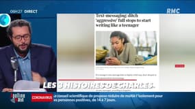 « Les 3 histoire de Charles Magnien » : Le point final peu visible dans les SMS, Jean Dujardin incarne Nicolas Sarkozy dans "Présidents" et un chewing-gum pour les gamers aux USA - 10/09