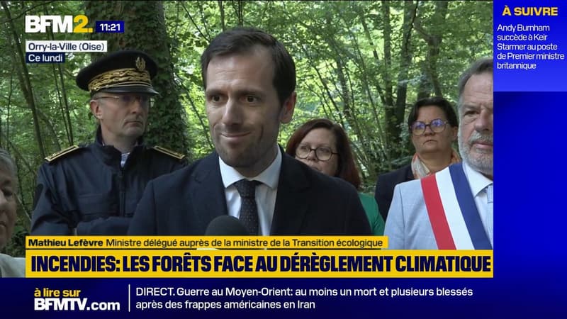 Incendies, sécheresse... "Des effets majeurs du dérèglement climatique", alerte le ministre Mathieu Lefèvre