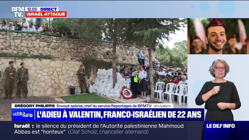Israël: l'adieu à Valentin, franco-israélien de 22 ans, tué samedi