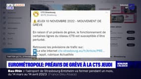 Eurométropole de Strasbourg: préavis de grève à la CTS ce jeudi