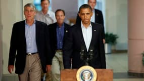 Barack Obama à l'hôpital de l'Université du Colorado.