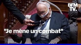 "je me bats": sous respirateur et affaibli, le sénateur Gilbert Bouchet, atteint de la maladie de Charcot, défend son projet de loi