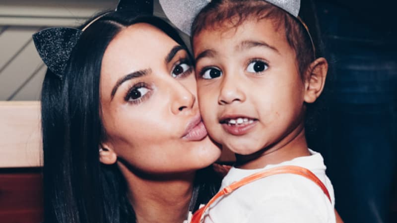 Kim Kardashian et sa fille North West 