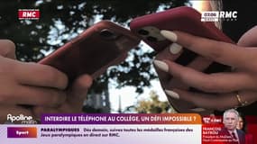Interdire le téléphone au collège, un défi impossible ?