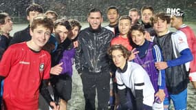OL : Cherki participe sous la neige à l'entraînement d'une équipe U17