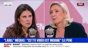 Marine Le Pen accuse Emmanuel Macron de vouloir "maîtriser l'information" avec sa proposition de "labellisation" des médias