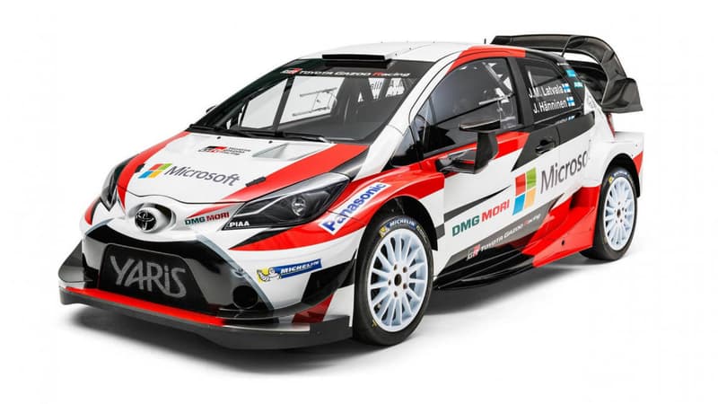 La Yaris WRC qui participera au championnat du monde de rallye la saison prochaine