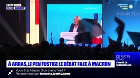 Présidentielle: Marine Le Pen a tenu son dernier meeting jeudi à Arras
