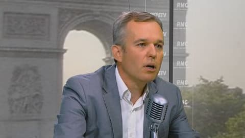 François de Rugy dans les studios de BFMTV, le 16 août 2013.