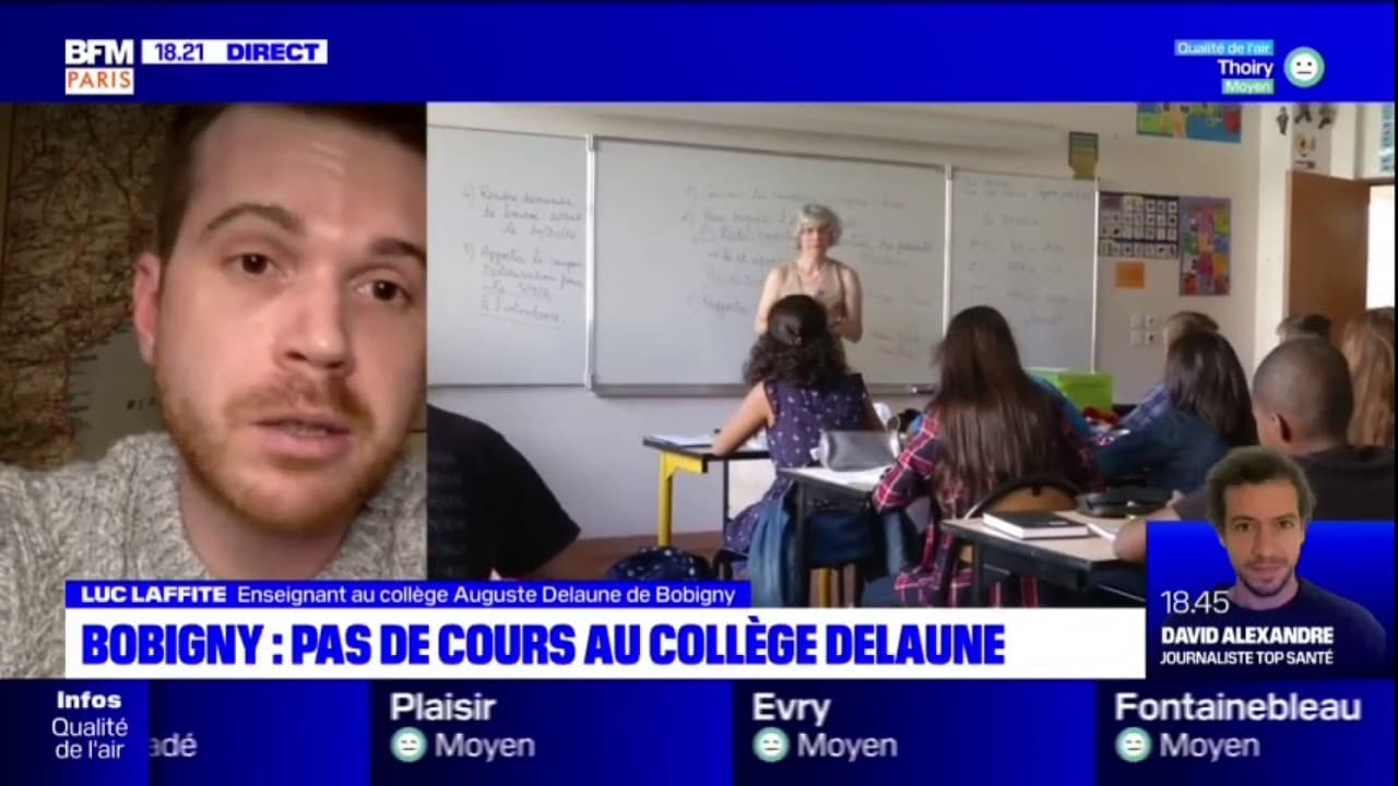 Covid-19: Luc Laffite, enseignant à Bobigny, estime que le protocole sanitaire vient "amplifier les problématiques déjà présentes" dans les établissements scolaires Covid-19: Luc Laffite, enseignant à Bobigny, estime que le protocole sanitaire vient "amplifier les problématiques déjà présentes" dans les établissements scolaires