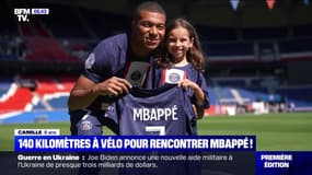 Accueillie en héroïne par des supporters du PSG, Camille, 8 ans, atteinte d'une maladie rare, a rencontré Kylian Mbappé