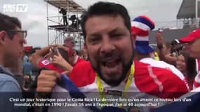 Football / Ambiance chez les supporters costaricains - 20/06