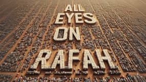 L'illustration "All eyes on Rafah", créée par intelligence artificielle et largement relayée sur Instagram