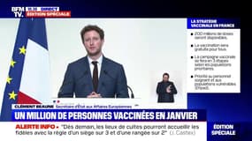 "Nous avons été capables de bâtir un début d'Europe de la Santé": Clément Beaune annonce 2 milliards d'euros mobilisés sur le budget européen pour les vaccins