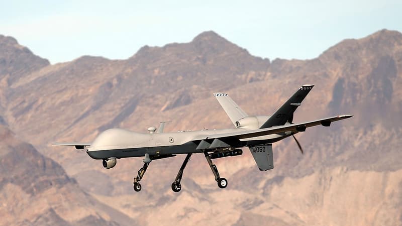 Le drone de combat  Reaper de l'armée de l'air américaine.