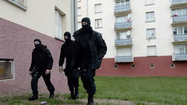 Le Raid lors d'une opération contre un djihadiste présumé à Strasbourg en mai 2014 (Photo d'illustration).
