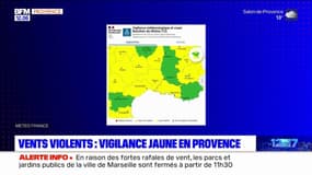 Bouches-du-Rhône: vigilance jaune vents violents ce vendredi