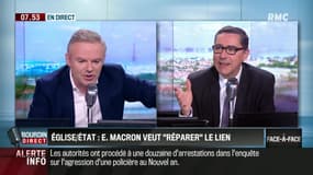 Brunet & Neumann : Emmanuel Macron veut réparer le lien entre l'église et l'Etat - 10/04