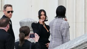 Kim Kardashian à son arrivée au palais de justice de Paris le mardi 13 mai 2025.