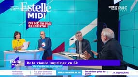 De la viande imprimée en 3D ? Il n'en fallait pas plus à Périco Légasse pour sortir de ses gonds : "je vais devenir végan et végétarien, c'est plus simple !" On n'arrête pas le progrès la chronique d'Anthony Morel tous les jours dans Estelle Midi