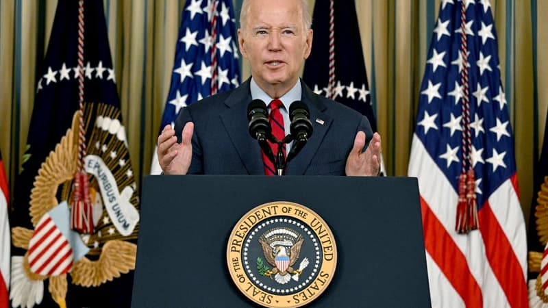 Joe Biden lors d'une prise de parole le 6 décembre 2023 