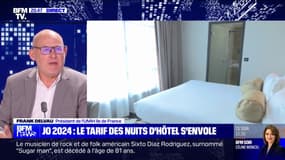Prix des nuits d'hôtel pendant les JO: "La régulation va se faire quand l'ensemble des chambres sera ouverte", pour Frank Delvau (président de l'UMIH Île-de-France)